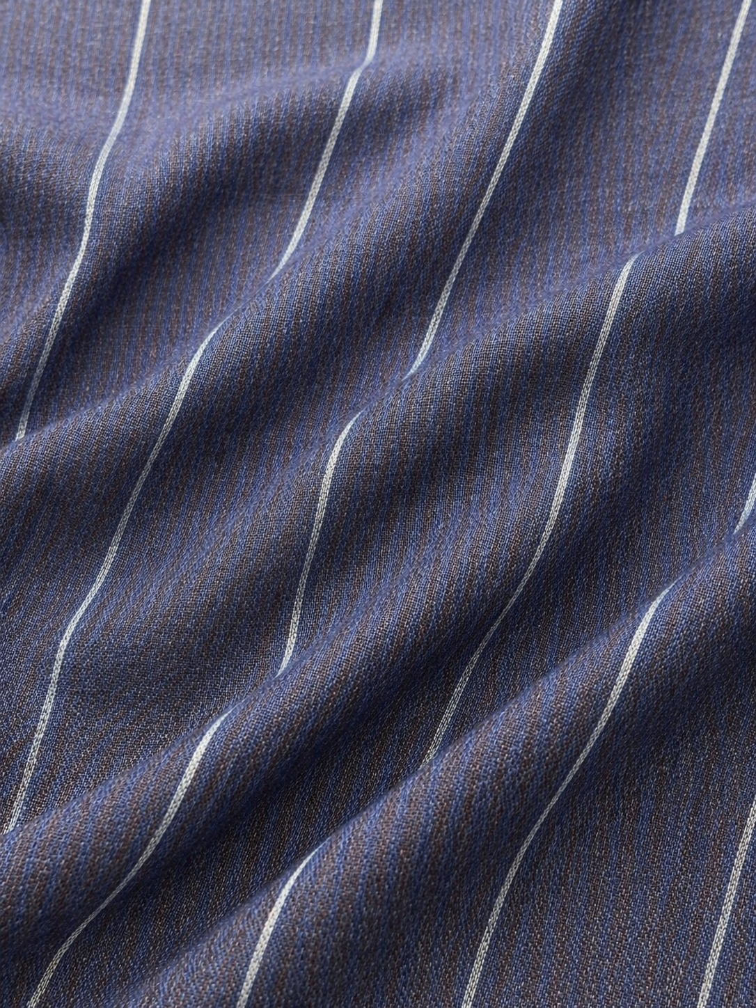 100 % LINEN-STRIPED BLUE