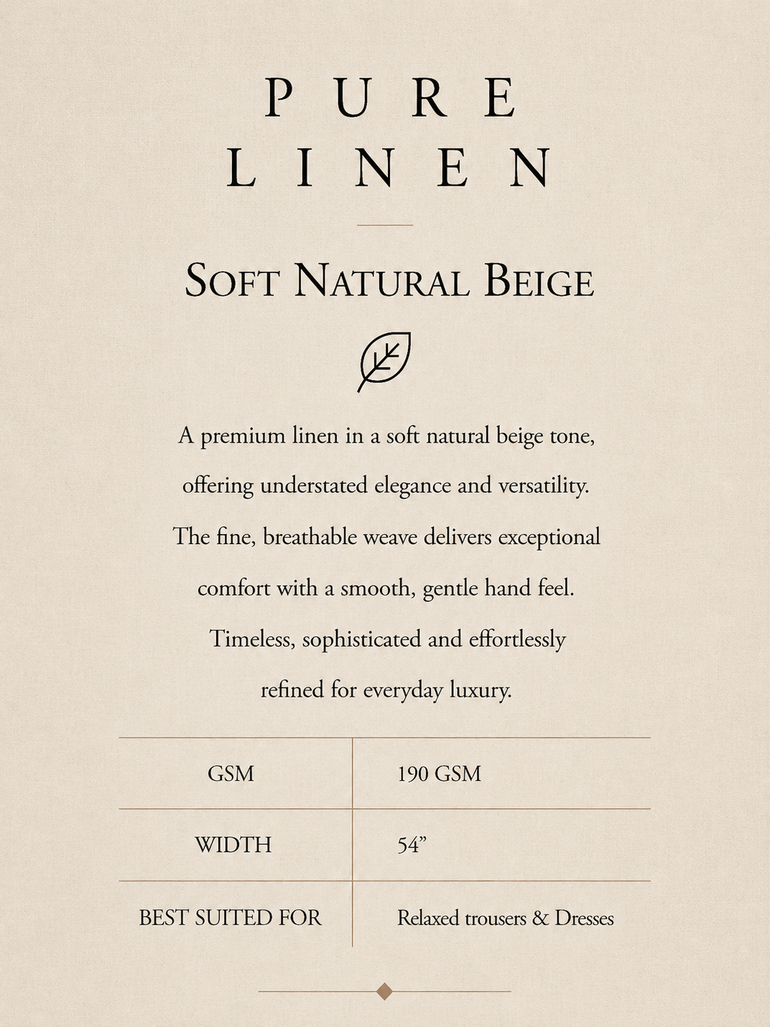 PURE LINEN-SOFT BEIGE