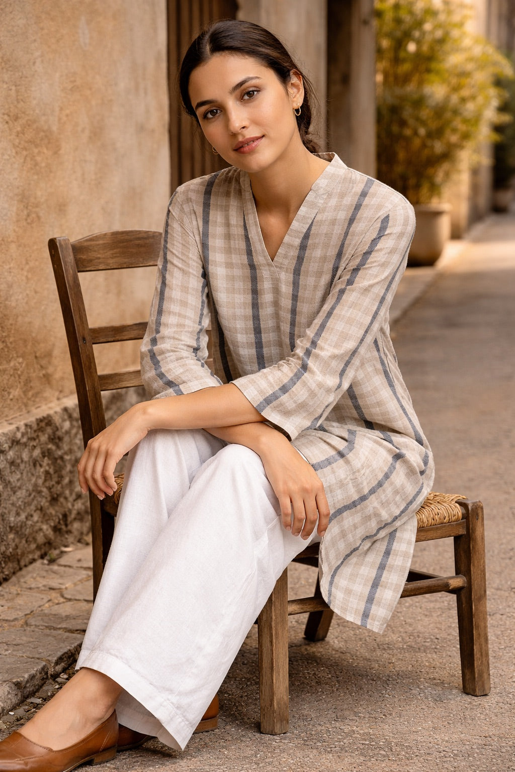 LINEN KURTA
