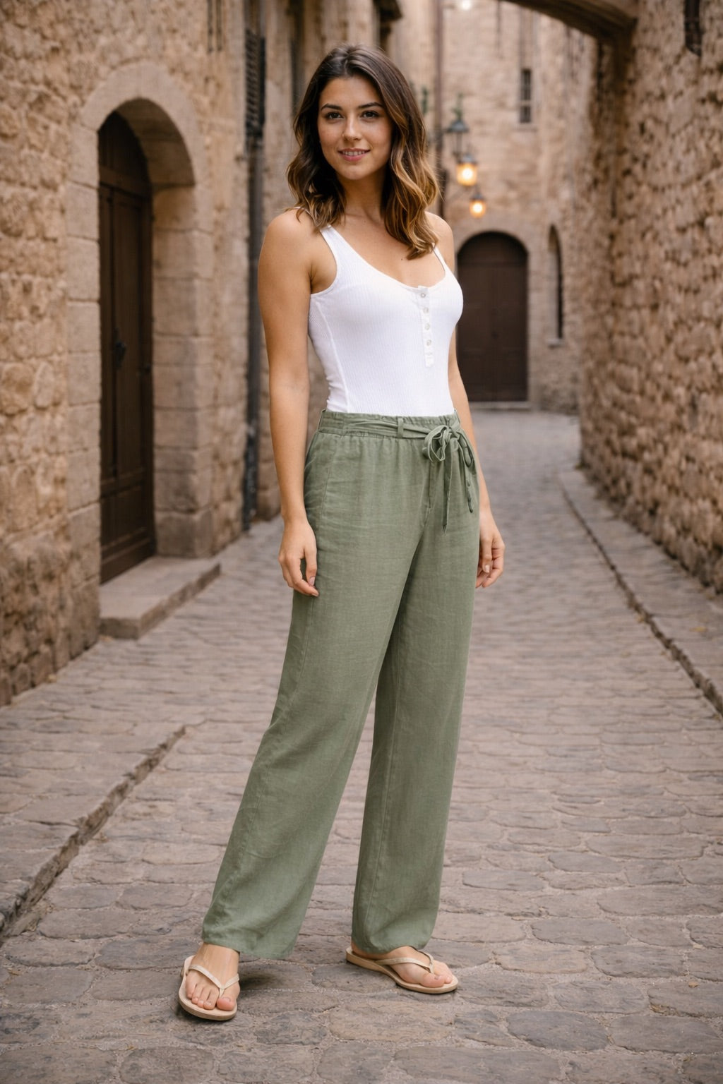 Linen Pyjama - Straight relaxed