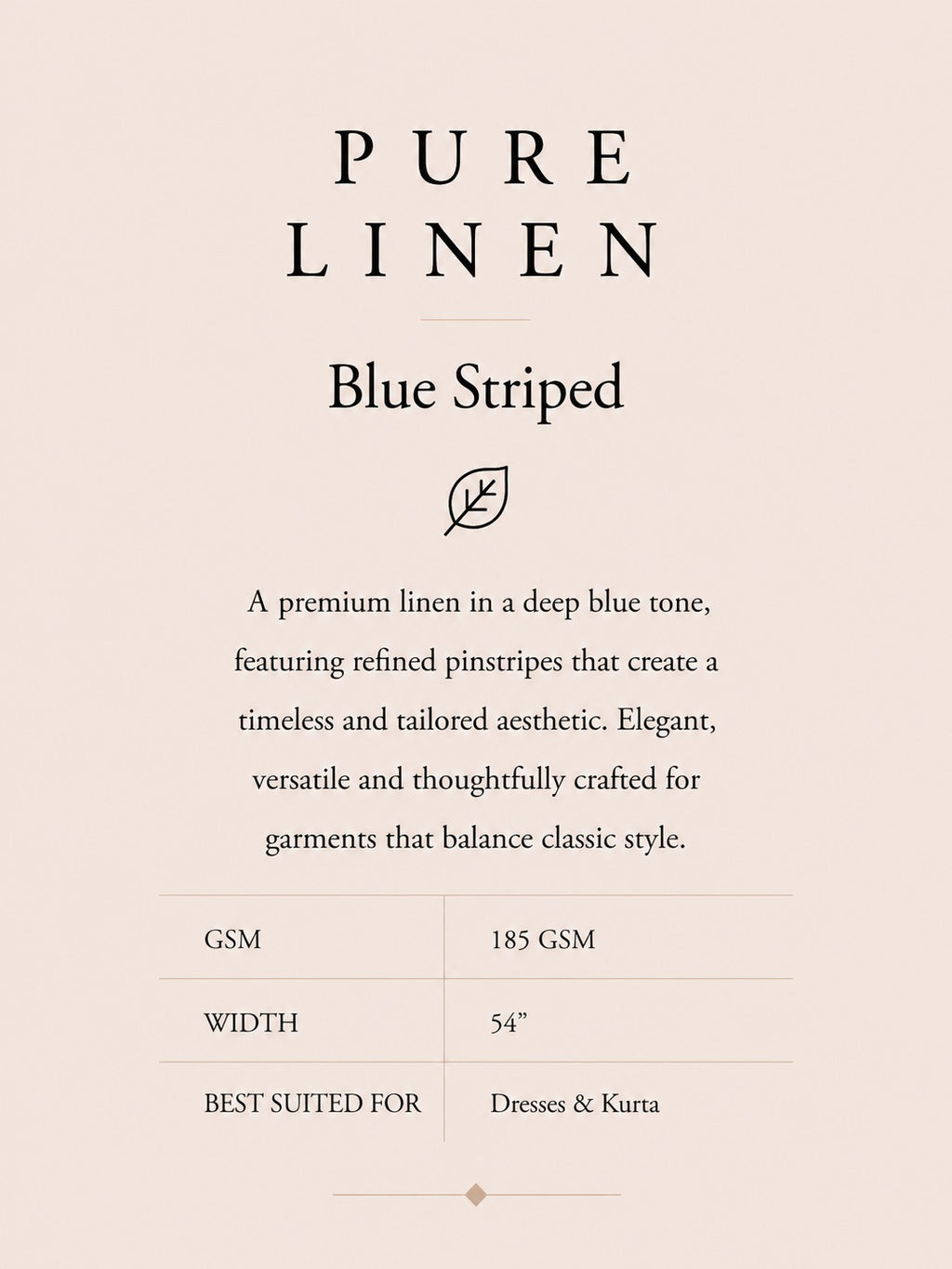 PURE LINEN- BLUE STRIPED