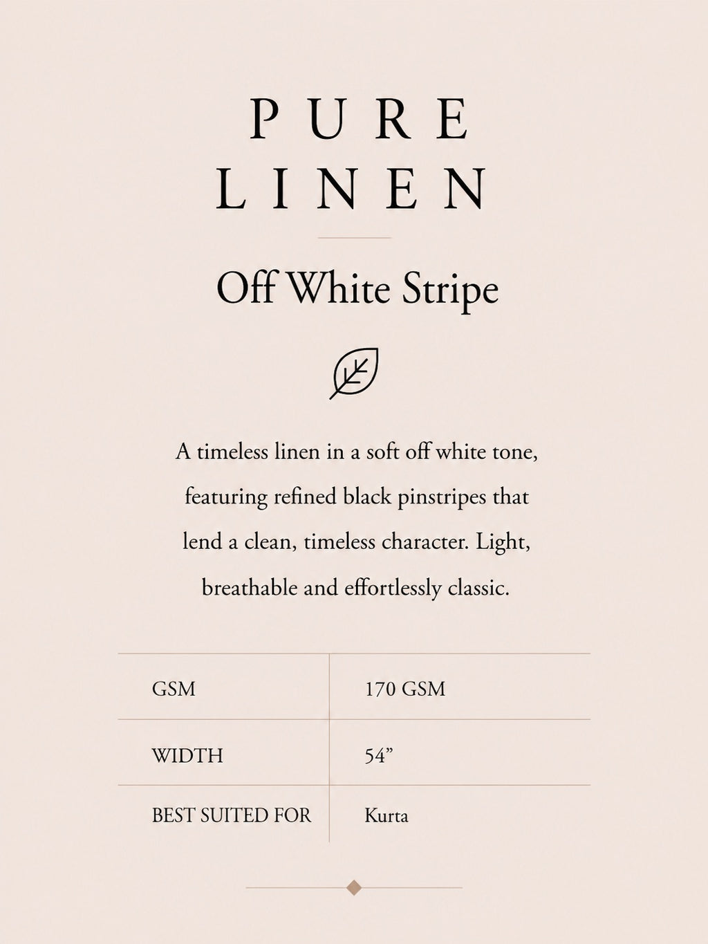 PURE LINEN-OFF WHITE