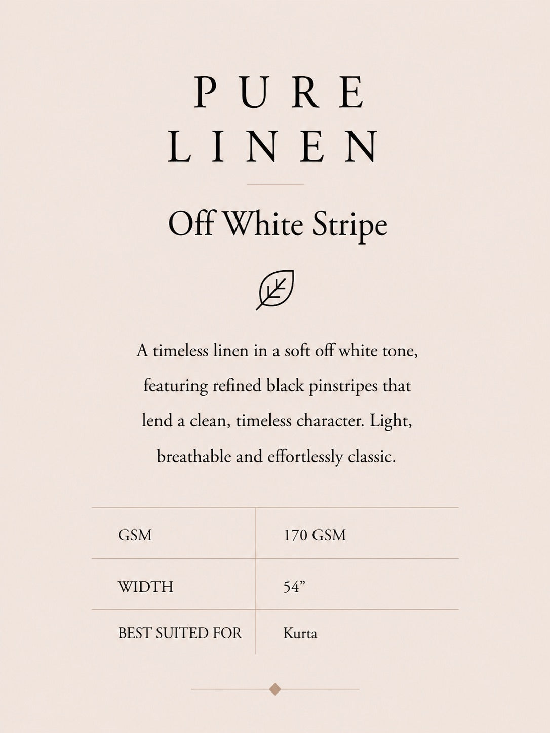 PURE LINEN-OFF WHITE