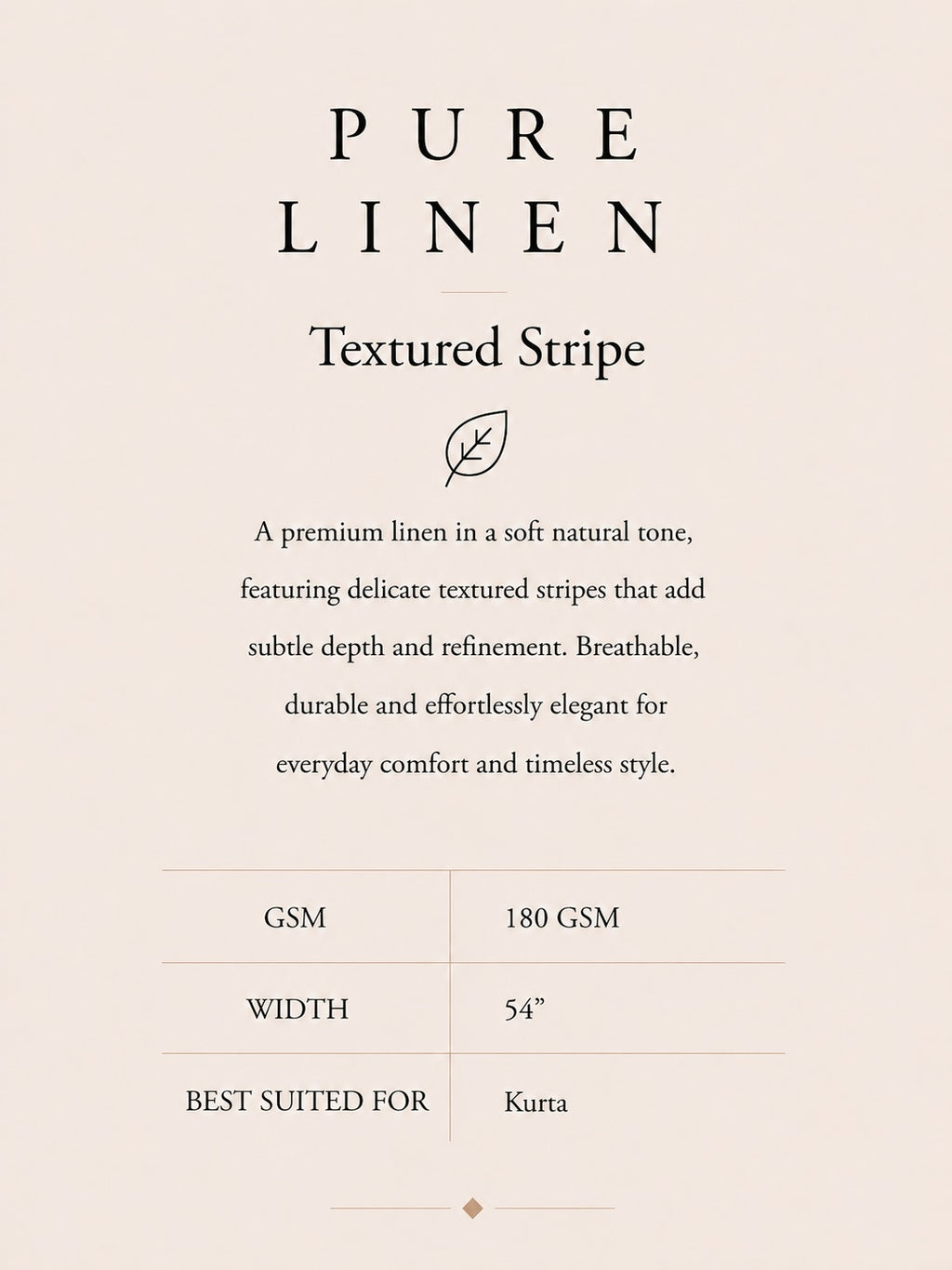 PURE LINEN- TEXTURED STRIPES