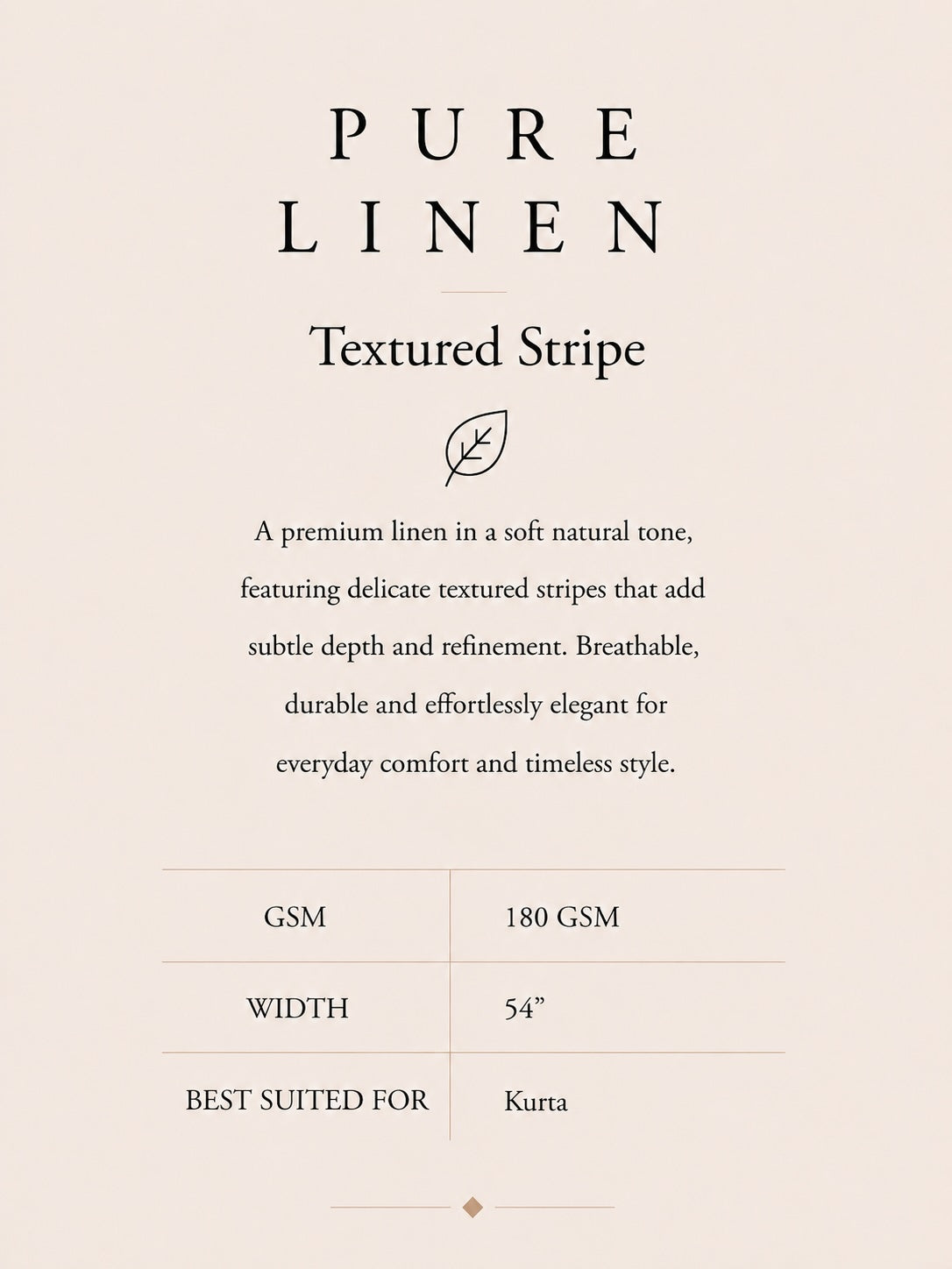 PURE LINEN- TEXTURED STRIPES