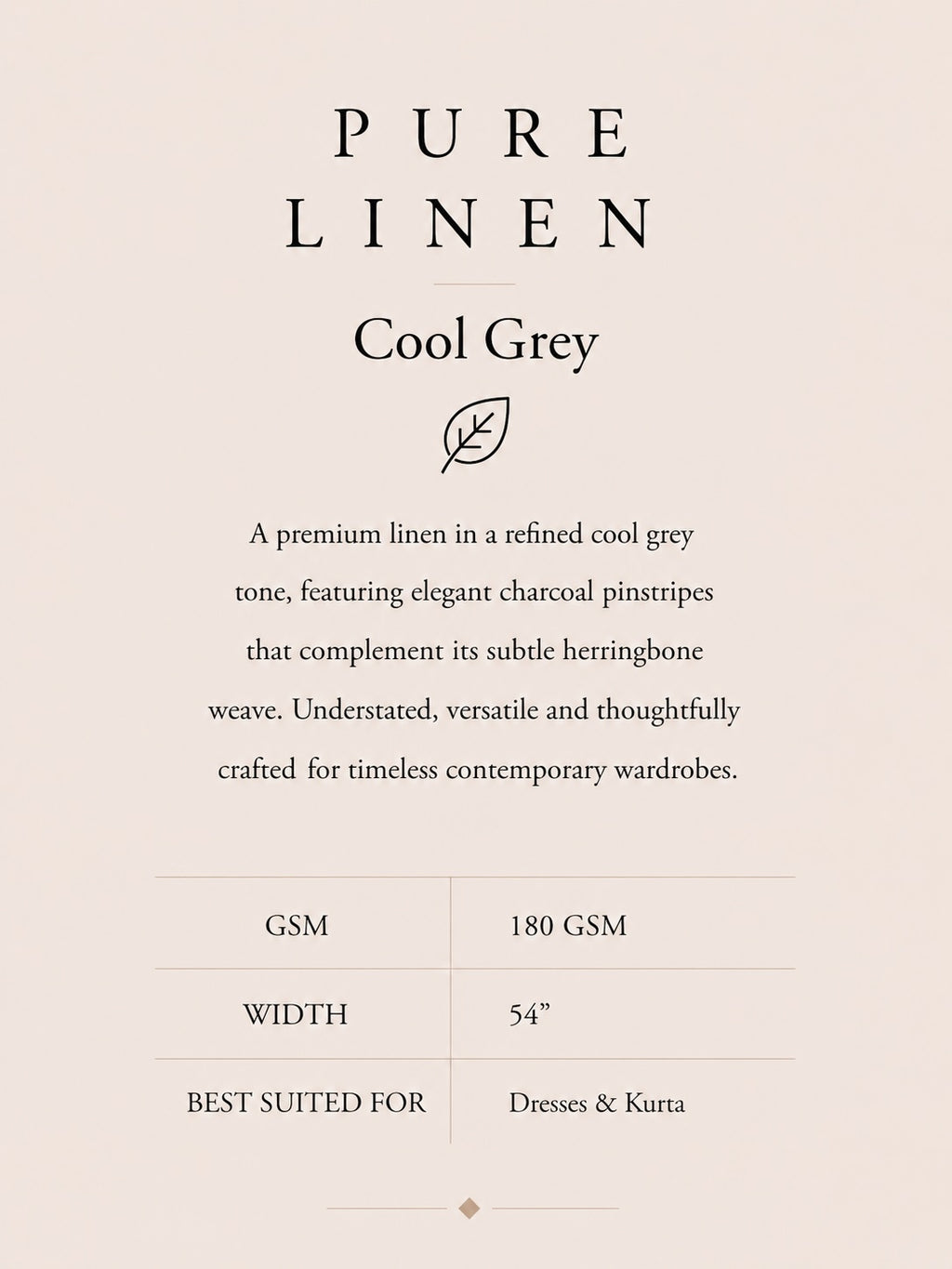 PURE LINEN-COOL GREY