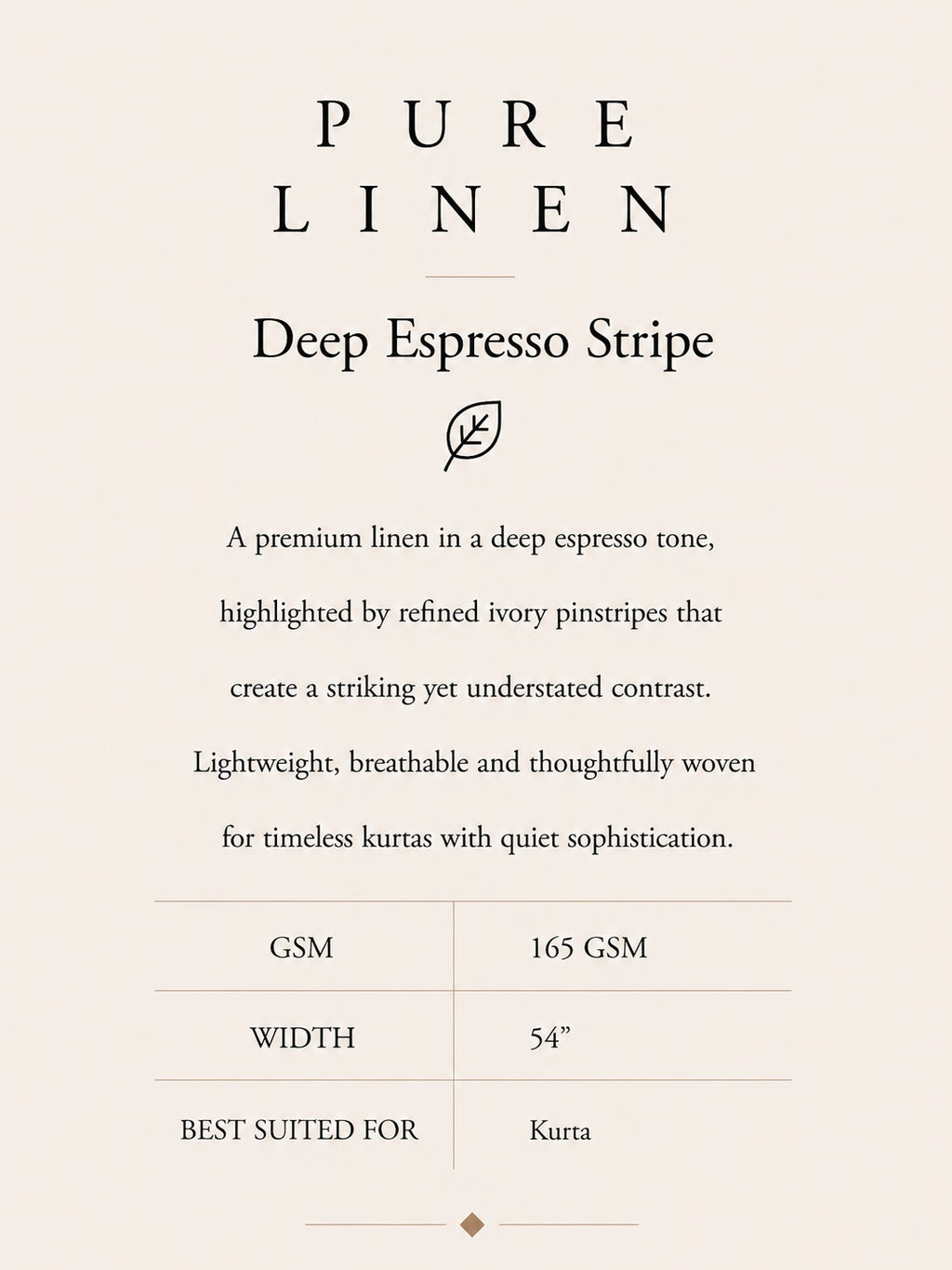 PURE LINEN- ESPRESSO