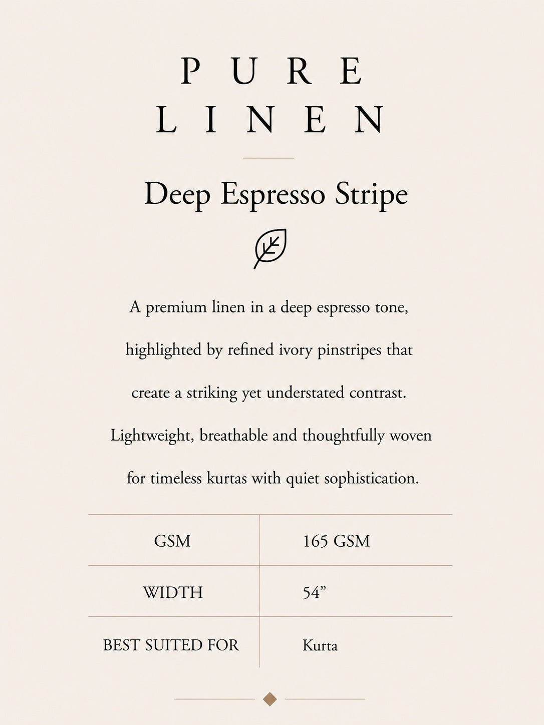 PURE LINEN- ESPRESSO