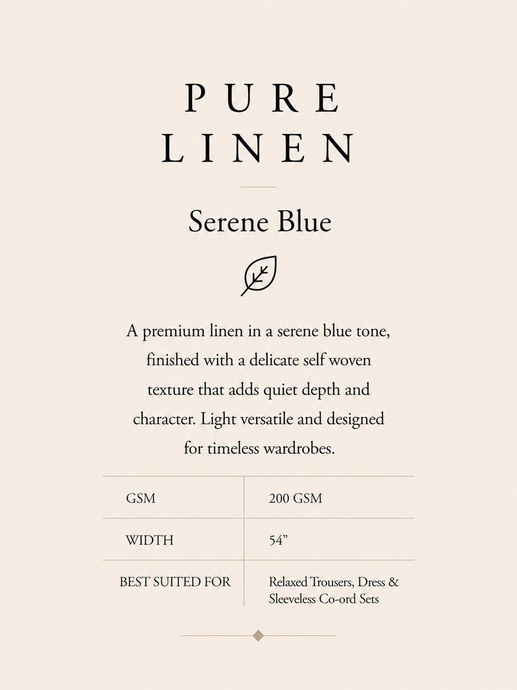 PURE LINEN- SERENE BLUE