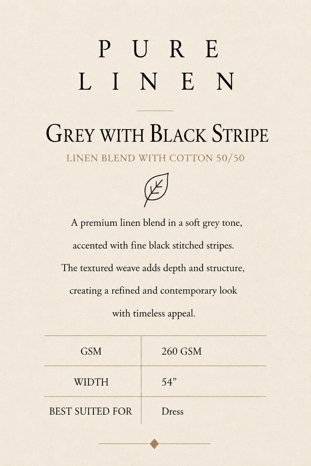 LINEN "V" NECK DRESS