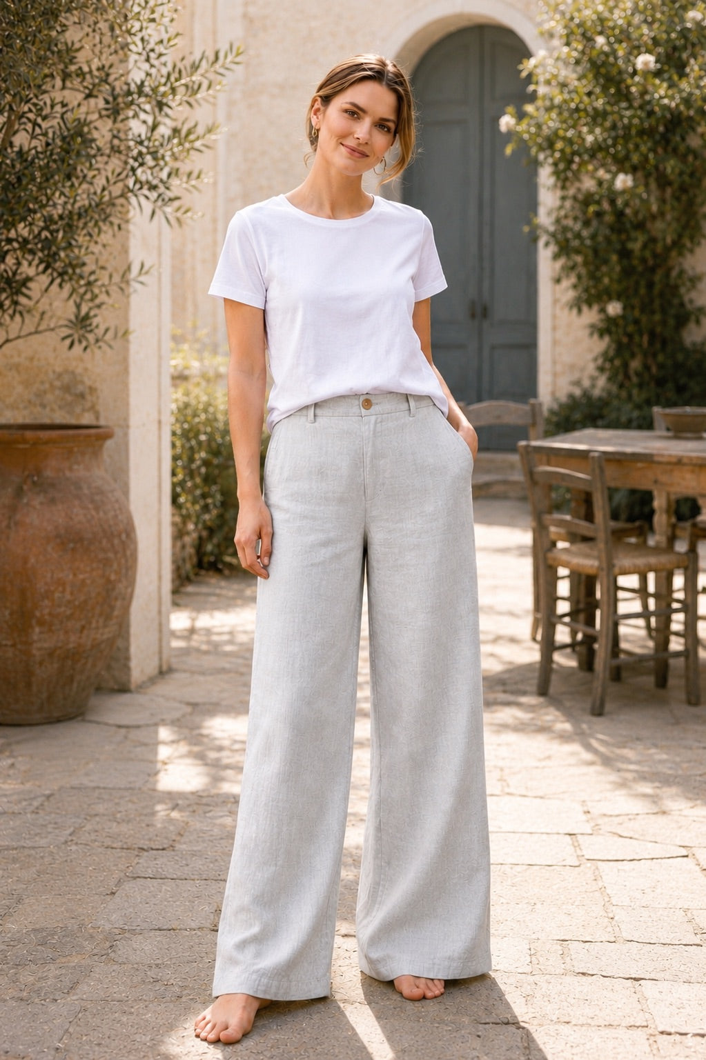 LINEN PANT-RELAXED