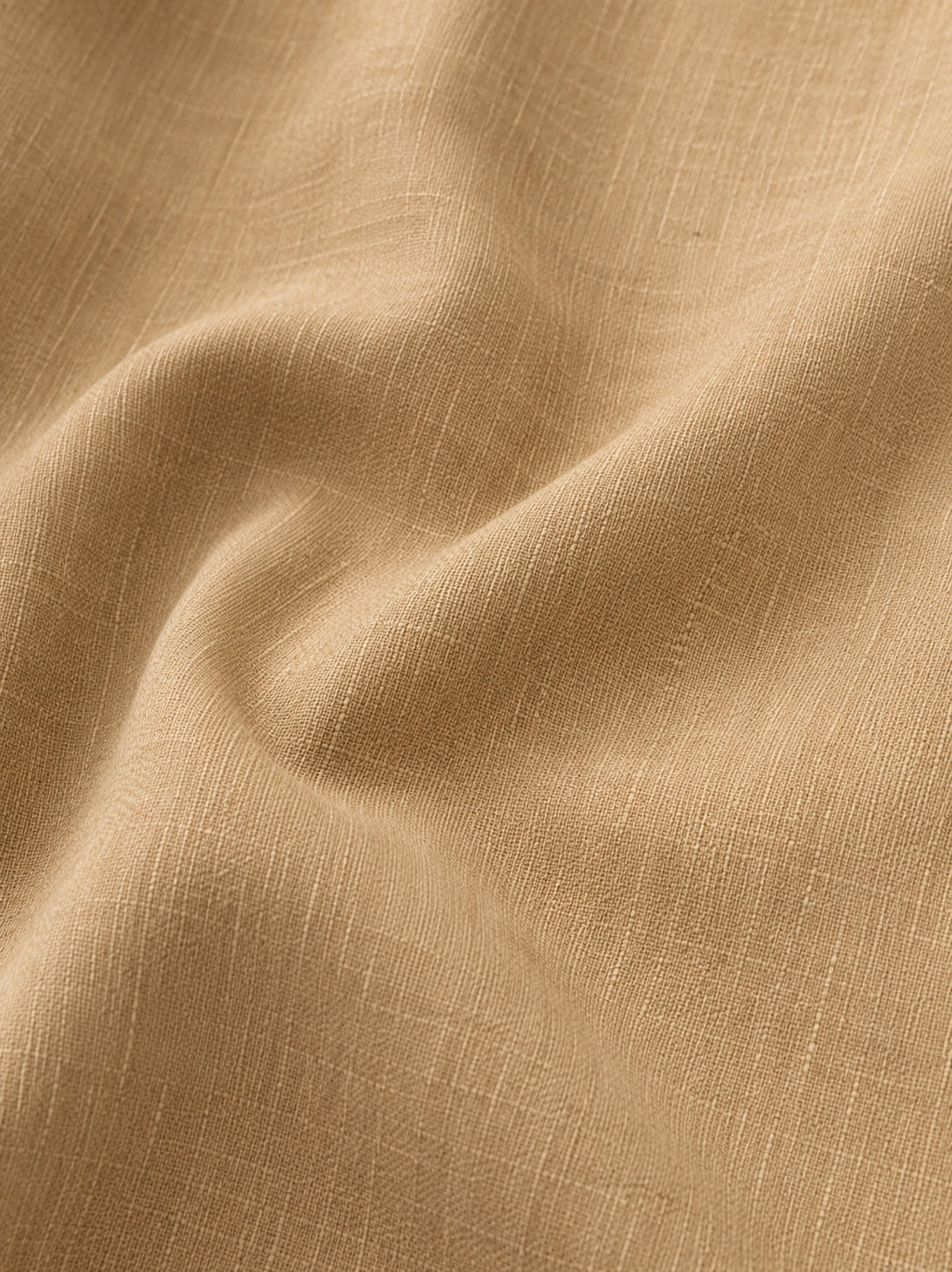 PURE LINEN FABRIC-BROWN