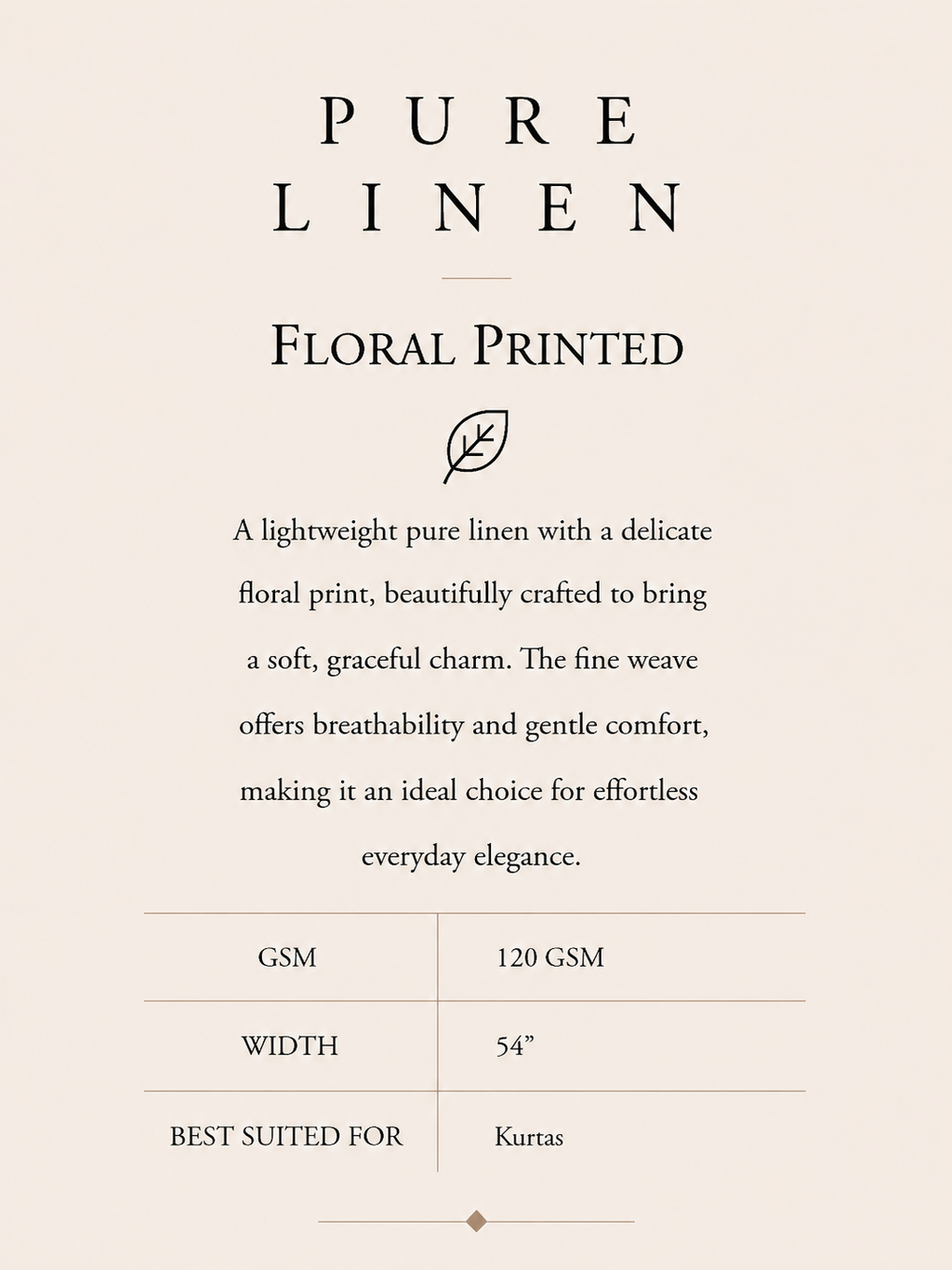 PURE LINEN -PRINTED