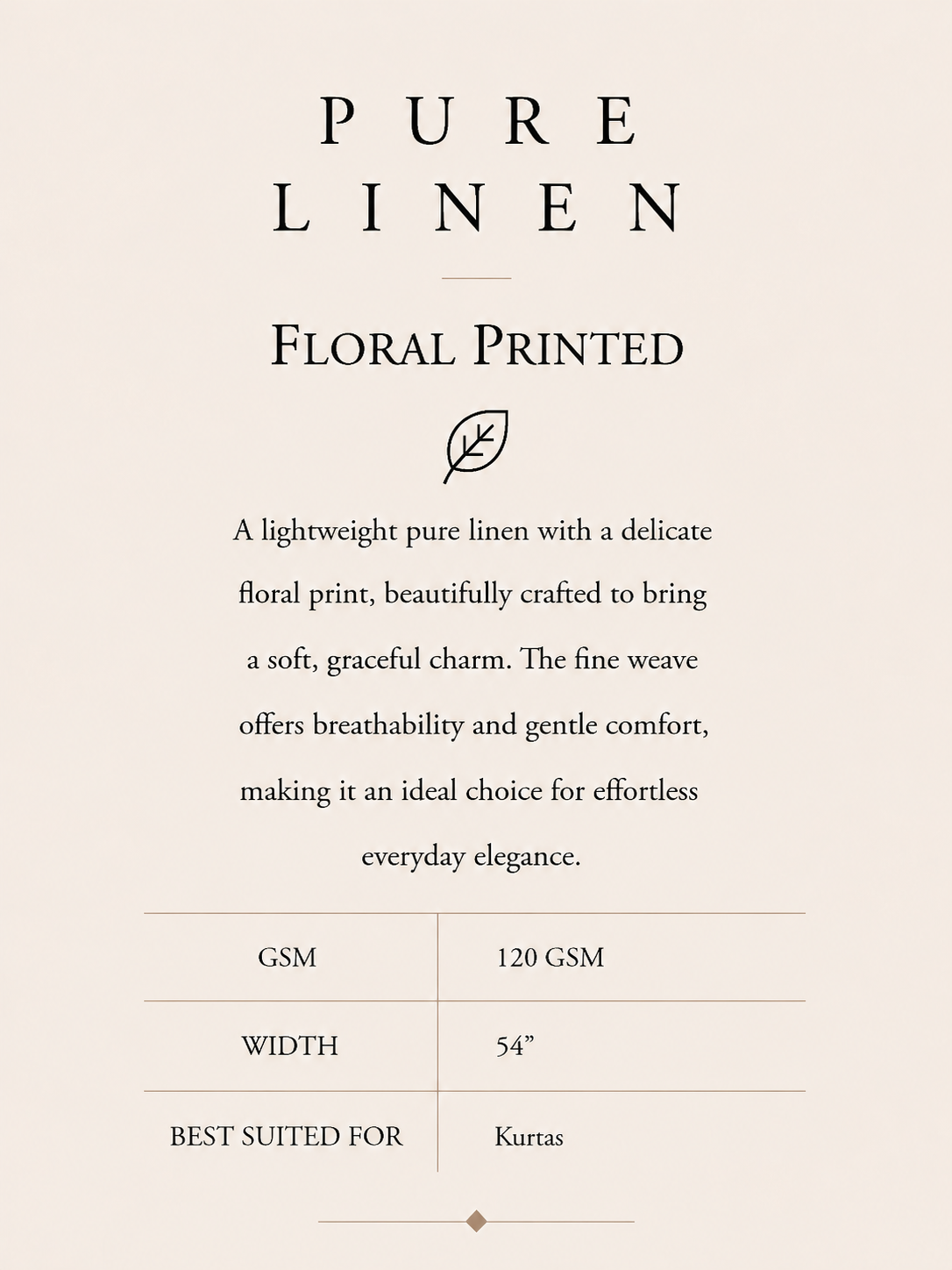PURE LINEN -PRINTED