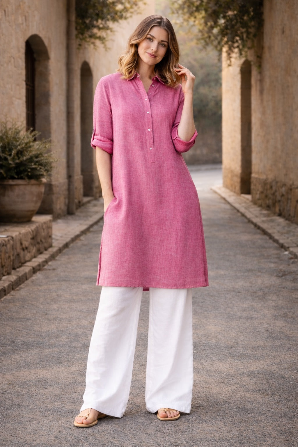 LINEN KURTA