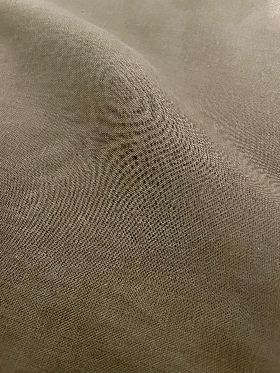 100 % LINEN-KHAKHI GREEN
