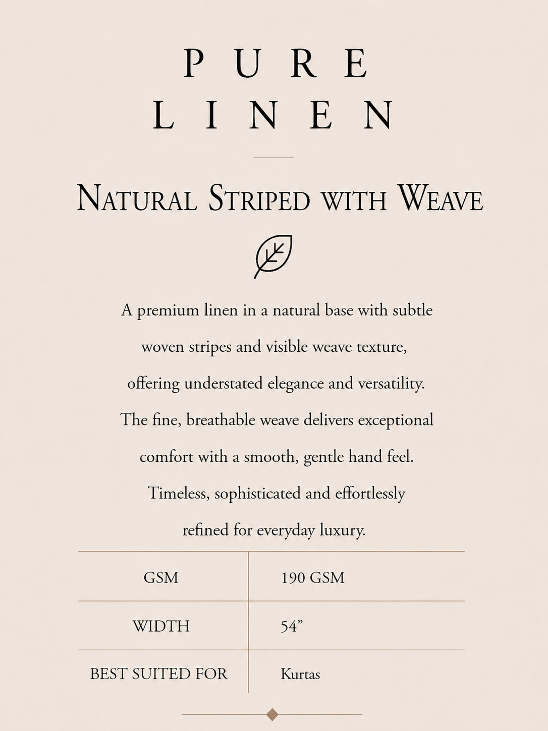 PURE LINEN-NATURAL STRIPED
